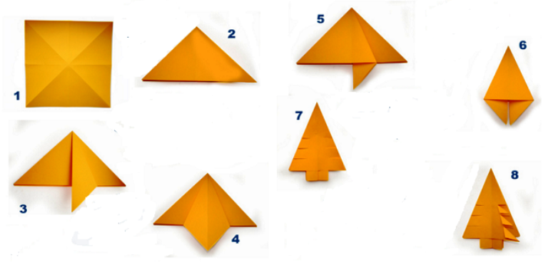 оригами схемы для детей 6-7 лет