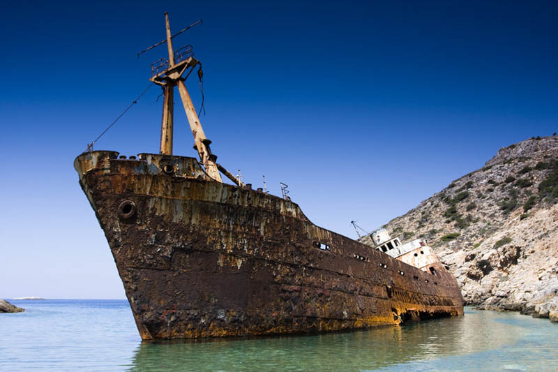 Фото: Корабль в Эгейском море