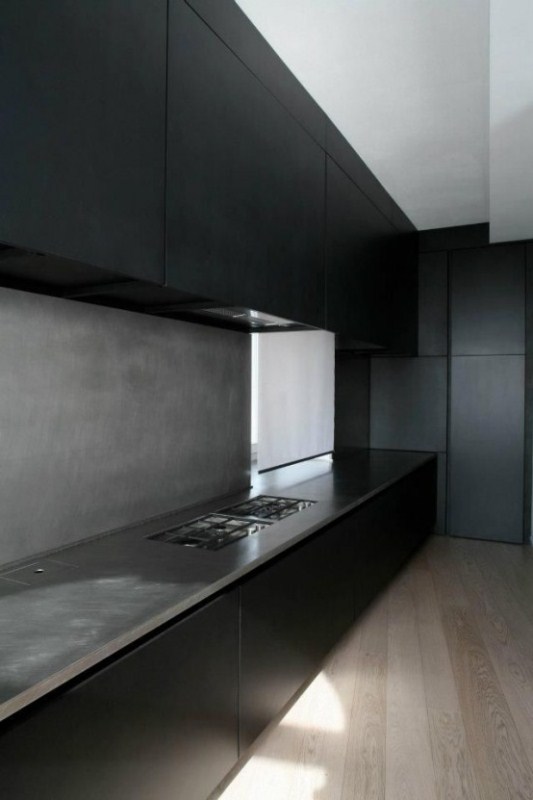 Дизайн черной кухни
