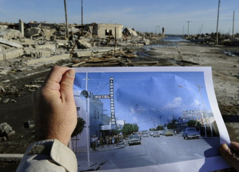 Фото городов, после катастрофы