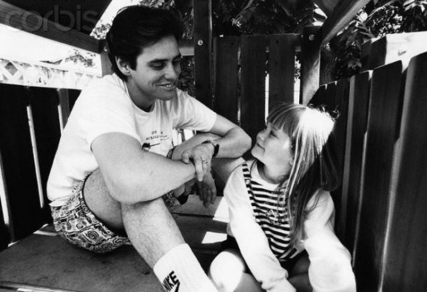 Джим Керри с дочерью Джейн