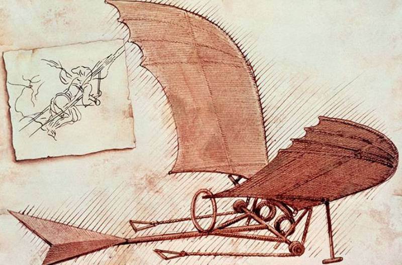 Изобретения Леонардо да Винчи: параплан