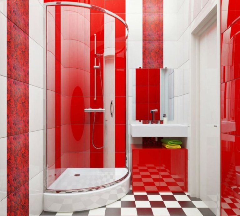 Красный цвет ванной - 2