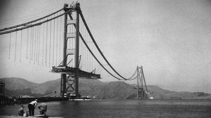 Мост Золотые Ворота, Сан-Франциско, Калифорния (1933 – 1937)