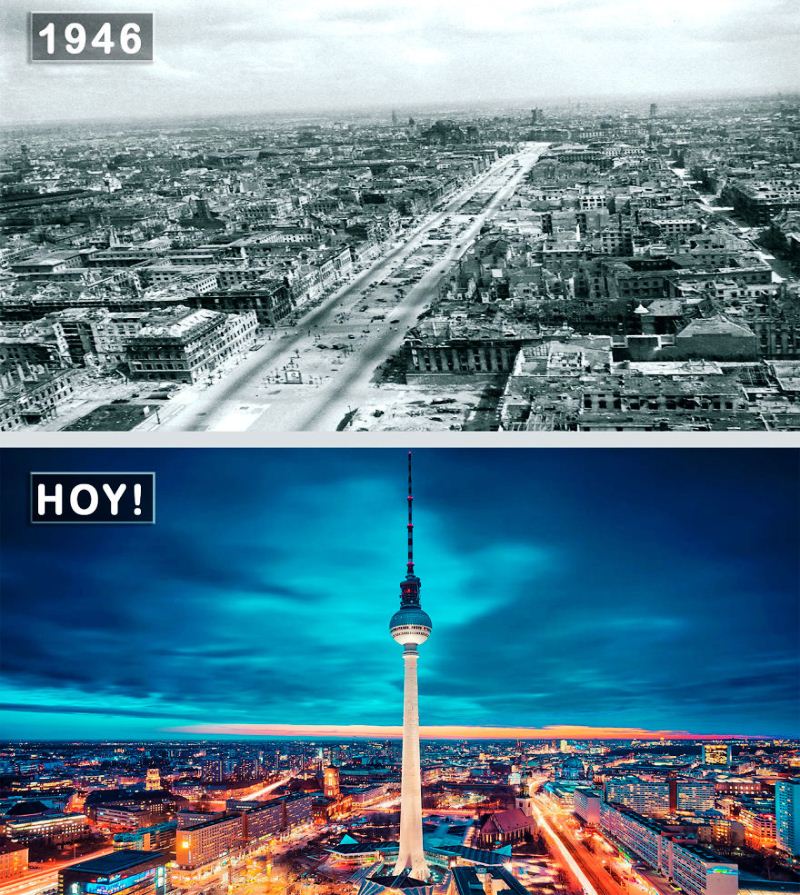 1. Берлин, Германия – 1946 и сейчас