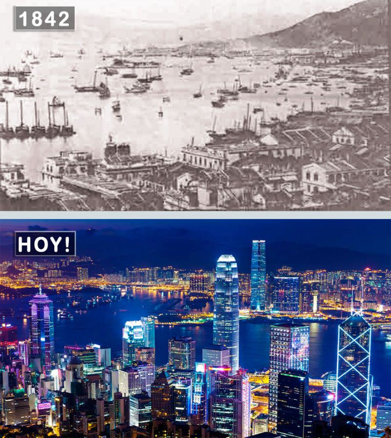 4. Гонконг, Китай – 1842 и сейчас