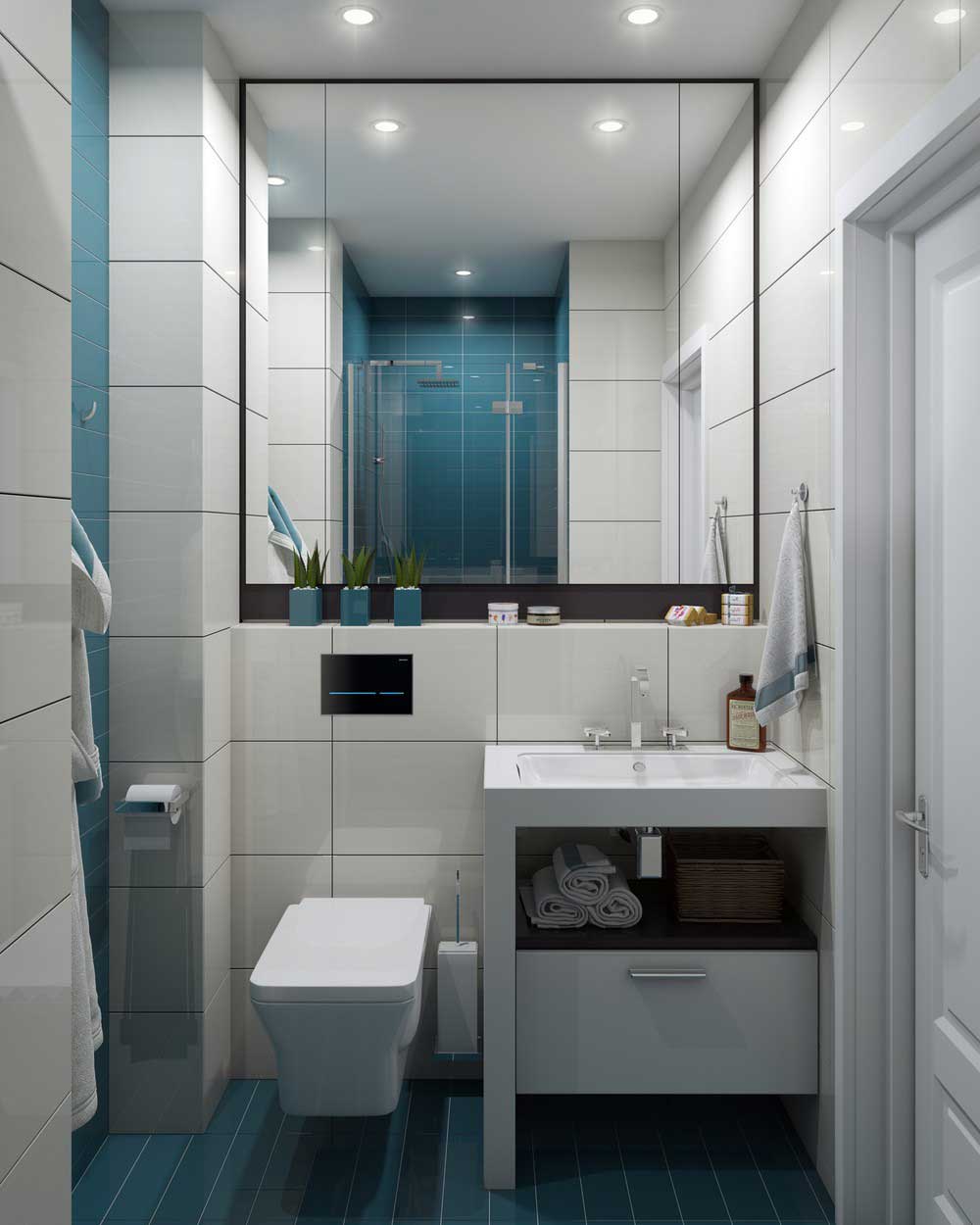 Дизайн ванной комнаты 3 квадратных метров фото 2016 современные идеи - 13