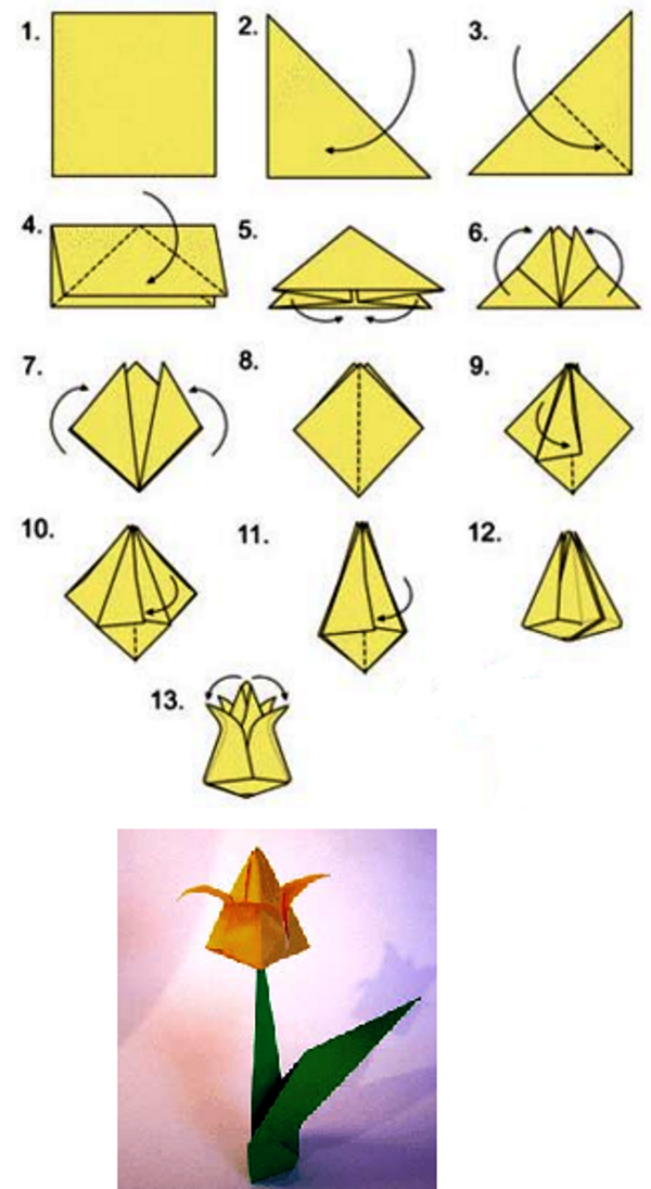 Оригами для детей 6-7 лет схемы - 4