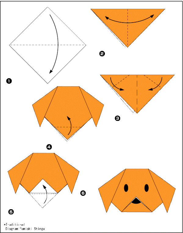 Оригами для детей 6-7 лет схемы