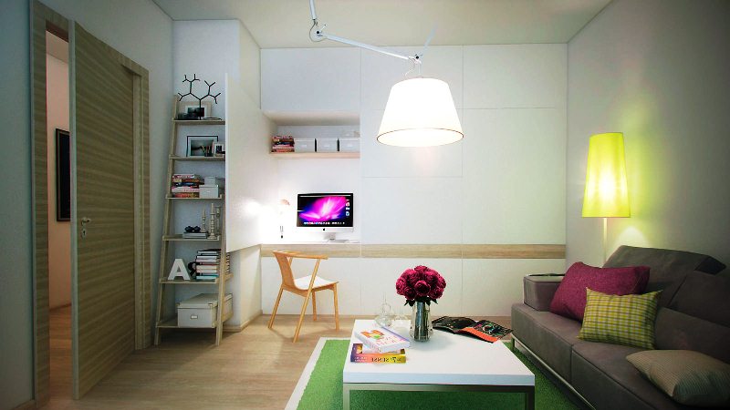 Современный дизайн однокомнатной квартиры - 10