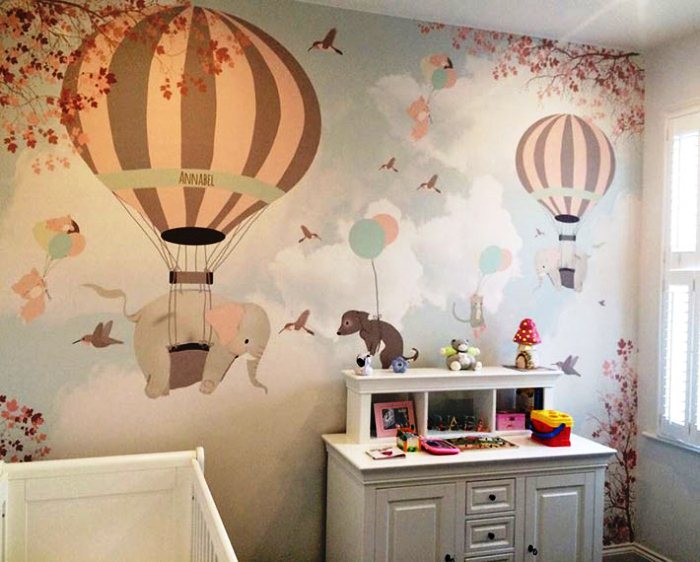 Воздушные шары декор детской комнаты - 4