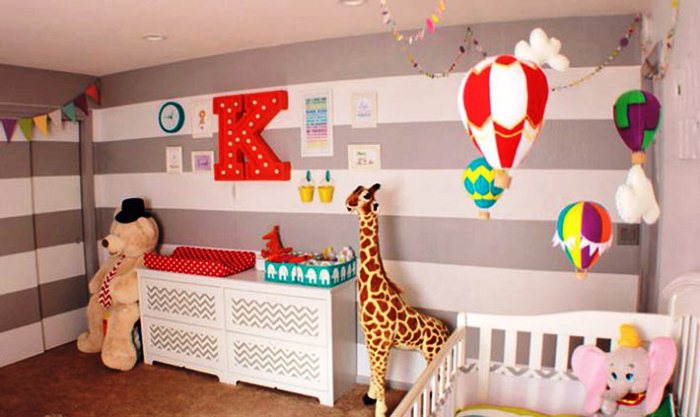 Воздушные шары декор детской комнаты - 8