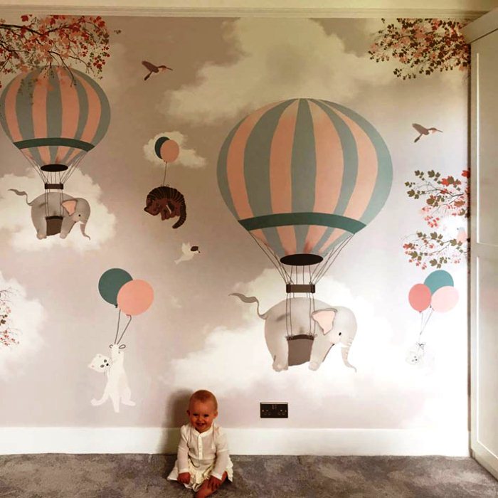 Воздушные шары декор детской комнаты - 9