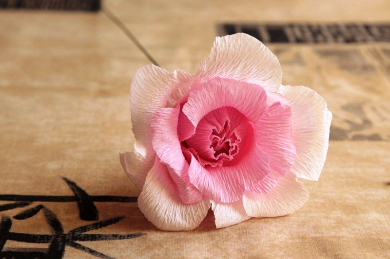 Как сделать цветы из гофрированной бумаги своими руками поэтапно фото 29