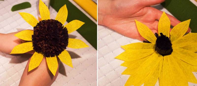 Как сделать цветы из гофрированной бумаги своими руками - 55