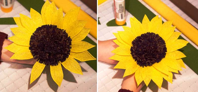 Как сделать цветы из гофрированной бумаги своими руками - 56