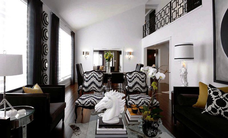 Черно-белый дизайн дома - 2