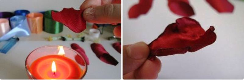 Цветы из атласных лент своими руками - 11