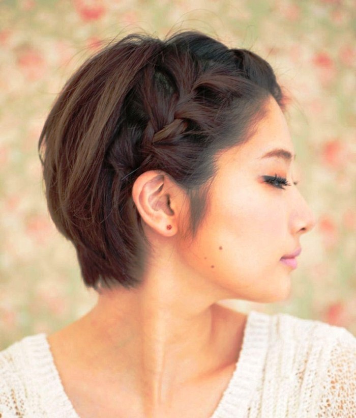 Braids on short hair Best Wedding Hairstyles for Short Hair