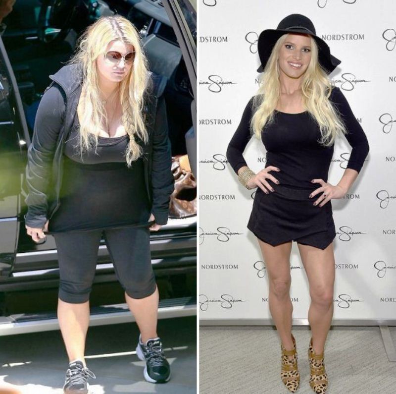 весы до и после похудения