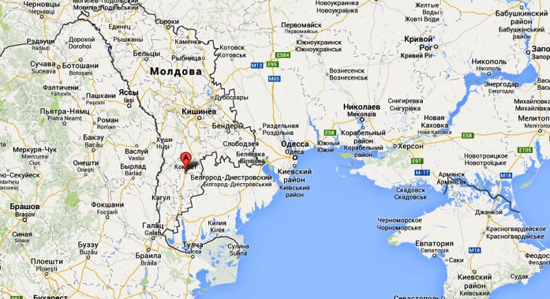 Молдова на карте