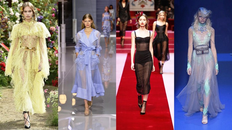 Прозрачная одежда: Rodarte, Ralph & Russo, Dolce & Gabbana, Gucci
