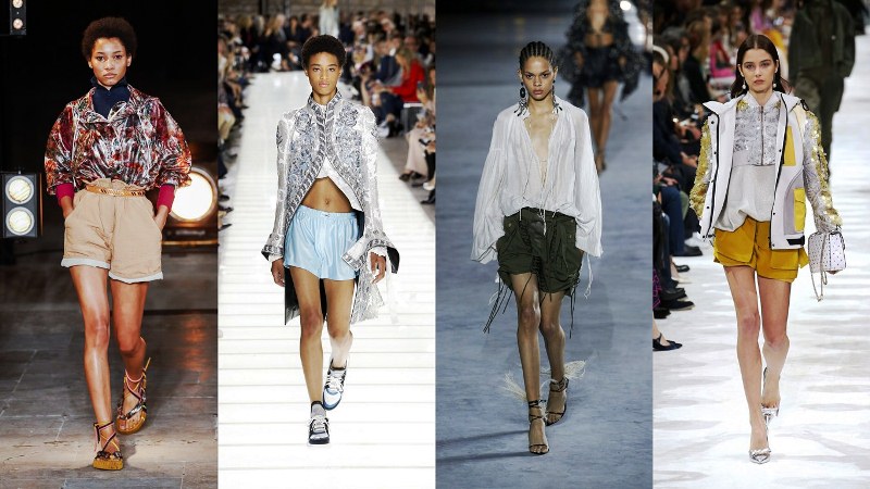 Женские шорты: Isabel Marant, Louis Vuitton, Saint Laurent Paris, Valentino