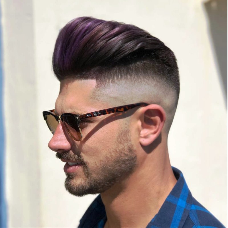 Окрашивание волос в пурпурный цвет